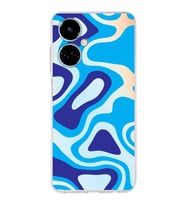 PrintiFy Tecno Camon 19 Uyumlu Kamera Korumalı Renkli Desen Tasarımlı Şeffaf Silikon Kılıf