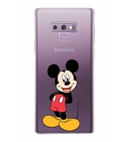 Samsung Galaxy Note 9 Kapak Mickey Mouse Tasarımlı Şeffaf Silikon Kılıf
