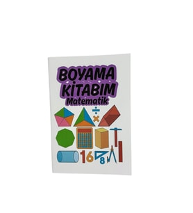 Matematik Temalı Seyahat Boy Boyama Kitabı (140x100 mm) (Çok Renkli)