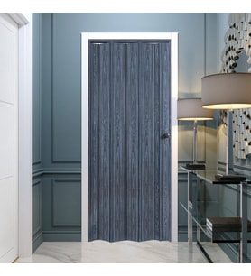 Faran Dekorasyon 102 x 215 Antrasit Renk Camsız Pvc Akordiyon Katlanır Kapı - FRNAKMODEL-12