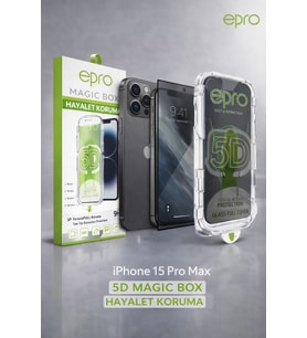 Epro 5D Magic Box Hayalet Ekran Koruyucu - iPhone 15 Pro Max