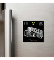 Thorium (Toryum) Elementi – Buzdolap Magneti – 9x9 cm