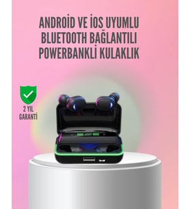 Powerbank Özellikli Bluetooth 5.1 Kulaklık Oyun Ve Müzik İçin