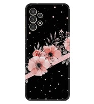 Samsung Galaxy M14 Uyumlu Kılıf Resimli Desenli Baskılı Silikon Flowers Dots 1423