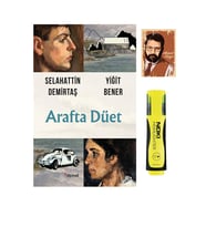 Arafta Düet - Selahattin Demirtaş - Not Defterli ve Fosforlu Kalemli Seti (Beyaz)
