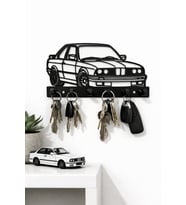 BMW E30 Anahtarlık Askısı Duvar Tipi Anahtar Tutucu Garaj & Ev Dekoratif Anahtarlık