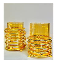 2'Lİ METAL CAMLI MUMLUK GAGA-039
