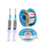 Flux Lehim Toplama,lehim Emme Tel 2,5mm Ve Lehim Teli 40gr 03mm 4