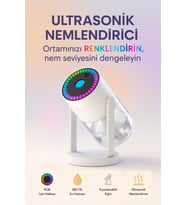 RGB LED Işıklı Hava Nemlendirici Yıldız Tavan Efekti Aromalı Buhar Makinesi
