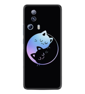 Xiaomi Mi 13 Lite Kılıf Silikon Desen Özel Seri Love Cats 1604
