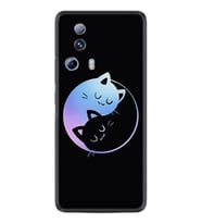 Xiaomi Mi 13 Lite Kılıf Silikon Desen Özel Seri Love Cats 1604