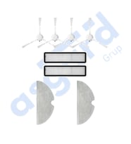 Dreame D9,D9 Max,L10 Pro,D9 Pro Uyumlu 4 Yan Fırça 2 Filtre 2 Mop PKT-iasgf0000136