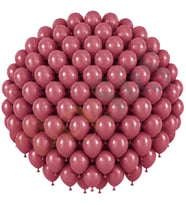 Yaban Çileği Renk Lateks Retro Balon (30 cm) - 100 Adet
