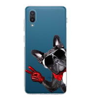 PrintiFy Samsung Galaxy A02 ile Uyumlu Köpek 2 Kamera Korumalı Şeffaf Kılıf