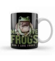 Man I Love Frogs Meme Kupa Bardak Porselen