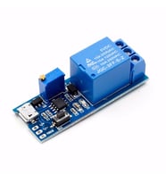 5V-30V Micro Usb Zaman Gecikme Röle Modülü 0-24 sn Potansiyometre