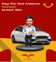 Kişiye Özel Kendi Aracınla Tasarlanabilir Karikatür Ahşap Biblo Model 13