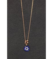 Bella Gloria Nazar Rose Gümüş Kolye (TGK0196)