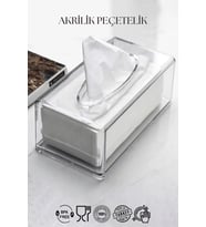 Şeffaf Akrilik Peçetelik 12,5x22 Cm Çok Renkli