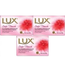 Lux Sabun 80GR Soft Touch (Yumuşak Dokunuş) (3 Lü Set)