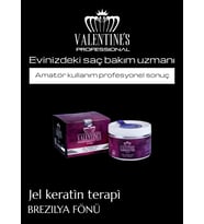 Valentine's Professional / Jel Keratin / Kalıcı Yoğun Bakım / İpeksi Düz Saçlar / Kolay Kullanım Mükemmel Sonuç /Brezilya Fönü