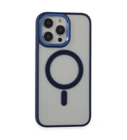 Apple İphone 14 Pro Kılıf Room Magneticsafe Silikon - Lacivert