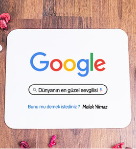 Kişiye Özel Google Tasarım Esprili Mouse Pad