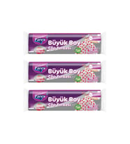 Premium 10'lu Büzgülü Çöp Torbası Çilek Kokulu Büyük Boy 65 x 70 cm Üçlü Paket