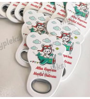 İsme Özel Bebek Ayağı Açacak Magnet- Uçak Doğum Günü Magneti - Pilot Bebek Açacak Magnet