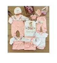 Kız Bebek Somon Hastane Çıkışı Bebek Hediyesi Seti STL4703