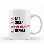 Eat Sleep Roblox Repeat Kupa Bardak Porselen
