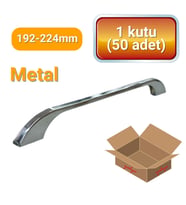 50 Adet Ezgi Krom Metal Mobilya Kulpu 192mm - 224mm