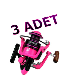 YUMOSHİ OE 6000 PEMBE 3' LÜ SET METAL KAFA 13+1 BİLYE