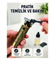 Mey İthalat® Erkek Bakım Tıraş Makinesi 1500 mAh Lityum Batarya 1 mm 2 mm 3 mm Taraklı