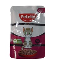 Peteko Pouch Jelly Biftekli Kedi Konserve 85 Gr
