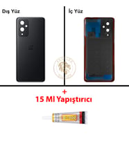 One Plus Yapıştırıcı One Plus 9 Siyah Yapıştırıcı B-7000 Yapıştırıcı Arka Kapak Arka Cam Batarya Kapağı Lazer Kesim Kapak Pil Kapağı Back Cover