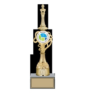 ODAK KUPA - Figürlü Kupalar - Satranç Figürlü Kupalar FG-033 C - 34 cm