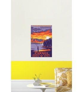 Pawnee Ulusal Parkı Tablo Ahşap Poster Dekoratif
