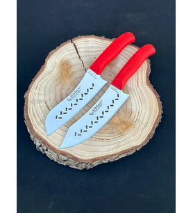 Gold Seri Eğri Santoku Şef Bıçağı - Gold Seri Eğri Şef Bıçağı
