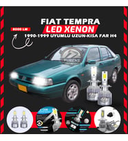 Fiat Tempra Uzun - Kısa Far Uyumlu Şimşek Etkili Led Xenon Performance Series H4