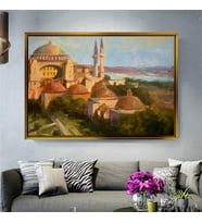 Altın Çerçeveli dekoratif tablo a207 (Gold)