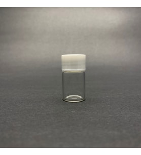 2 ml Beyaz Kapaklı Şeffaf Cam Şişe , 2 cc Kapaklı Cam Şişe x 24 Adet