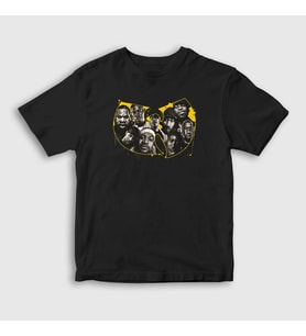 Presmono Unisex Çocuk Siyah Band Wu Tang Clan T-Shirt 303681tt