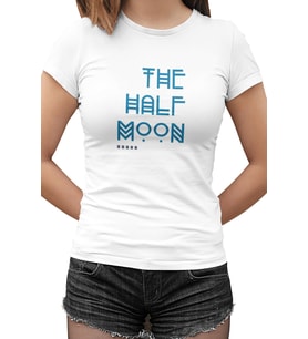 The Half Moon Beyaz Kadın Tshirt