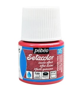 Pebeo Setacolor Suede Effect (Süet Etkisi) Kumaş Boyası 303 RED 