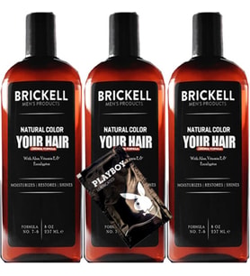 Brickell Erkeklere Özel Anti-White Saç Sakal Bakım Şampuanı 237 ml x 3 adet + Yanında Jel