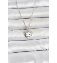 316L Çelik Zincir Gümüş Renk Kitty Model Kolye