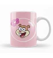 Spongebob Sandy Smile Süngerbob Kupa Bardak Porselen