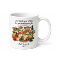 Memleket Oyunu Temalı Baskılı Kupa Bardak Nostaljik Hediye