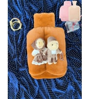 Ramazan Özel Sevgili Taba Çift Sıcak Su Torbalı Peluş Ayıcıklı Ayak Isıtıcı 2 Litre